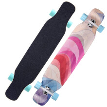 Professional Longboard Complete Skateboards for Beginners (Colour: 118 cm A)