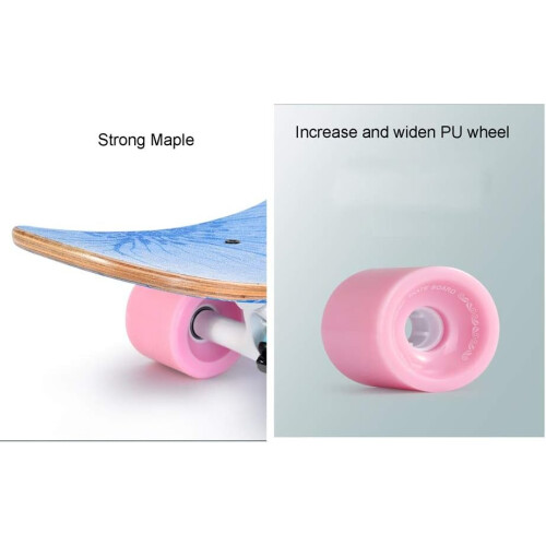 Professional Longboard Complete Skateboards for Beginners (Colour: 118 cm A) 2