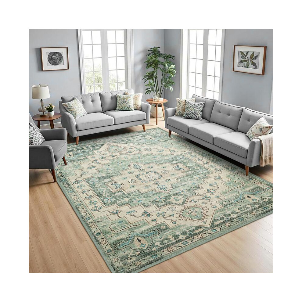 (10. Ember, 80 x 150cm) Vibrant Oriental Design with Modern Twist | Ultra-Soft, Plush Feel | Non-Slip & Skin-Friendly | Perfect for Dining, Living, or-image-OPC-PJ75DBN-NEW