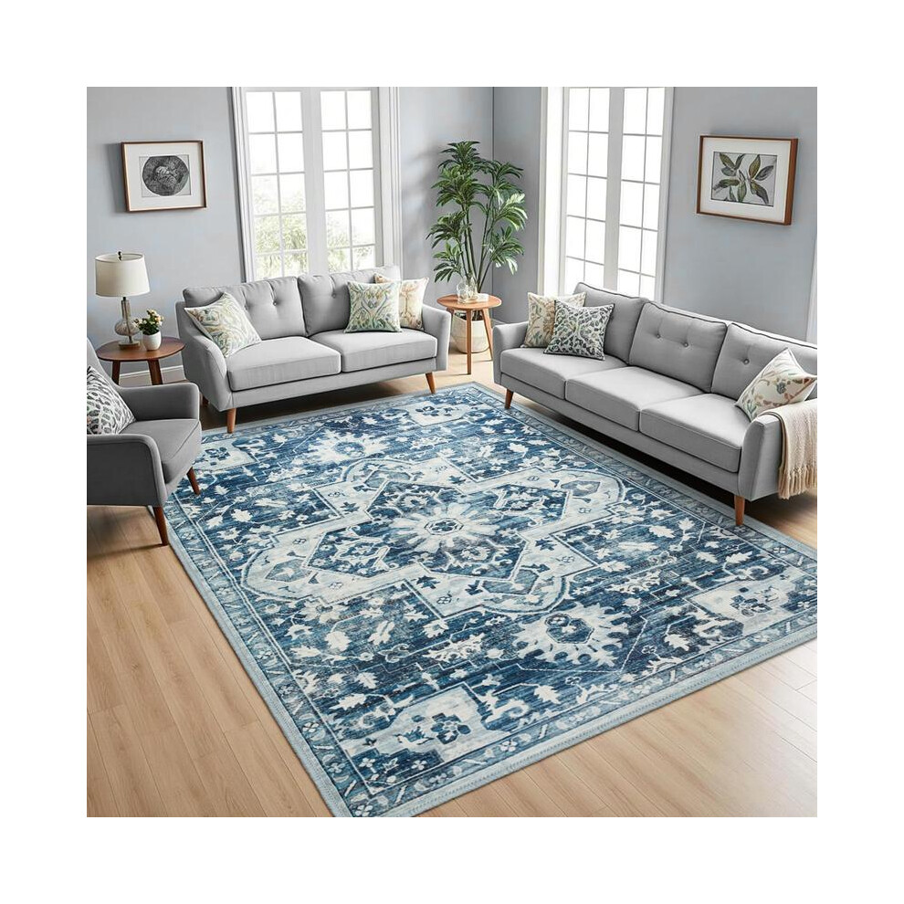 (12.Tranquil, 200 x 290cm) Vibrant Oriental Design with Modern Twist | Ultra-Soft, Plush Feel | Non-Slip & Skin-Friendly | Perfect for Dining, Living,-image-OPC-PJ75DC5-NEW