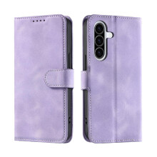 (Purple) Flip Case for Samsung Galaxy A17 Wrist Strap Wallet Card Slots Kickstand Magnetic Pu Leather