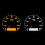 85mm Zeiger-Tachometer 0-8000 U/min 9-32 V Weiß Gelb 8