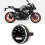 85mm Zeiger-Tachometer 0-8000 U/min 9-32 V Weiß Gelb 9