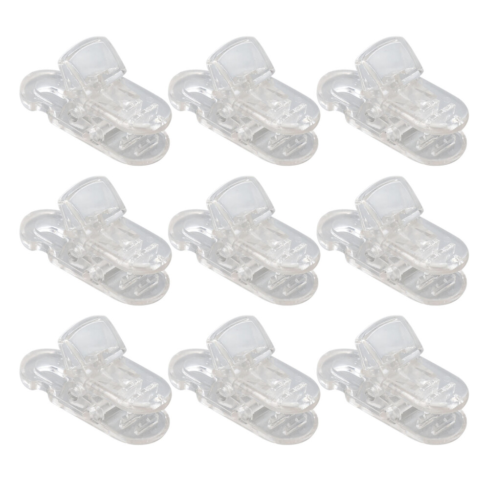 20pcs ABS Transparent Hearing Aid Lanyard Clips for Mobile Phone Neck Ropes