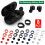 (Black) 8Pcs Replacement Eartips Earhooks Kit for Galaxy Buds Headphone 5
