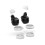 (Black) 8Pcs Replacement Eartips Earhooks Kit for Galaxy Buds Headphone 2