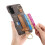 (Gray ) Case for Samsung Galaxy S20 Fe Slim Case Ring Holder Wristband Rfid Blocking 5