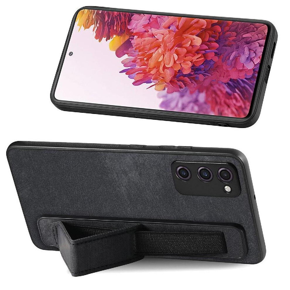 (Black) Case For Samsung Galaxy S20 Fe Wrist Strap Shockproof Retro Lightweight Black 764563134281
