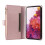 (Rose Gold ) Flip Case for Samsung Galaxy S20 Fe Wallet Card Slots Shockproof Strap 2