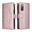 (Rose Gold ) Flip Case for Samsung Galaxy S20 Fe Wallet Card Slots Shockproof Strap 6