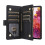 (Black) Flip Case for Samsung Galaxy S20 Fe Wallet Card Slots Shockproof Strap 2
