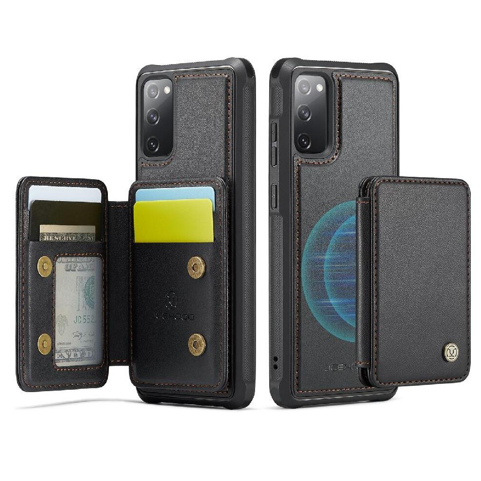 (Black) Case For Samsung Galaxy S20 Fe Magnetic Detachable Wallet Stand Function Rfid Blocking 2 In 1 Functionality Black 764563135066