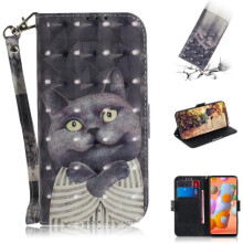(C2) 3d Painted Protective Case for Samsung Galaxy S20 Fe Wallet Card Slots Lanyard Magnetic Closure Pu Leather