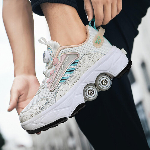 Adjustable Roller Skates, Suitable for 4 Wheels, 2in1 Multipurpose Roller Skates, Suitable for  and , 33