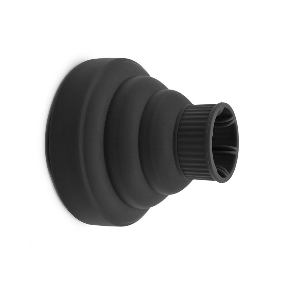 Black Silicone Hair Dryer Diffuser, Portable, Foldable,