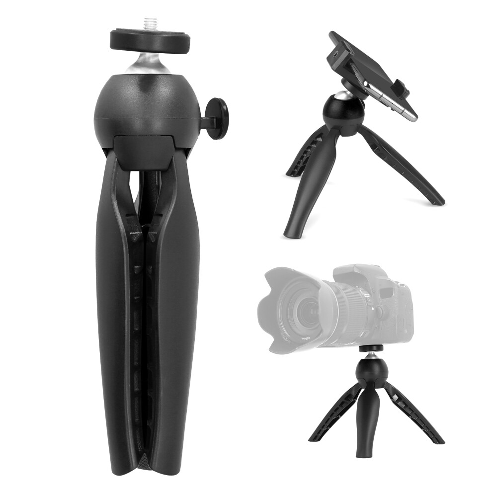 Compact 1/4In Tripod Phone Stand For Cameras & Smartphones Black 9401330131029
