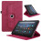 (Red) Tablet Case for Amazon Fire Hd 8 2020 360 Degree Rotating Lightweight Adjustable Angles Thickened Edges 2