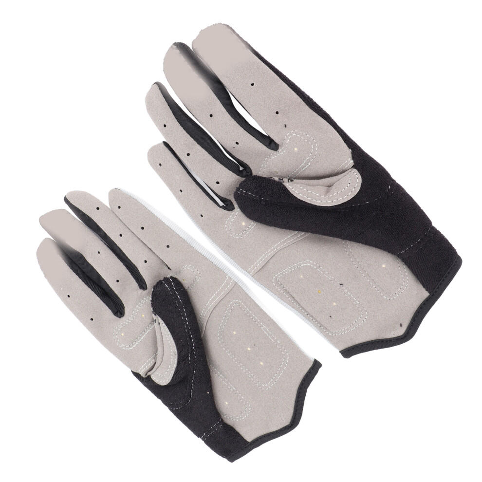 Breathable Full Finger Cycling Gloves For Biking & Motorcycle Grey 8441330131514