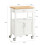 SoBuy Καρότσι Κουζίνας Λευκό 60x92x45cm με Συρτάρι 3
