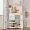 SoBuy Κινητό Καρότσι Κουζίνας FKW45-WN Λευκό 67x86x38cm 12