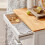 SoBuy Κινητό Καρότσι Κουζίνας FKW45-WN Λευκό 67x86x38cm 5