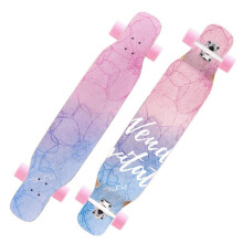 YEENUO 46 Inch Complete Skateboards for / Teens / Adults, Double Kick 8 Layer Maple Wood