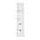 SoBuy Ψηλό Ντουλάπι Μπάνιου FRG126-W Λευκό 30x30x144cm 1