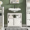SoBuy Ντουλάπι Μπάνιου FRG128-W Λευκό 60x30x60cm 12