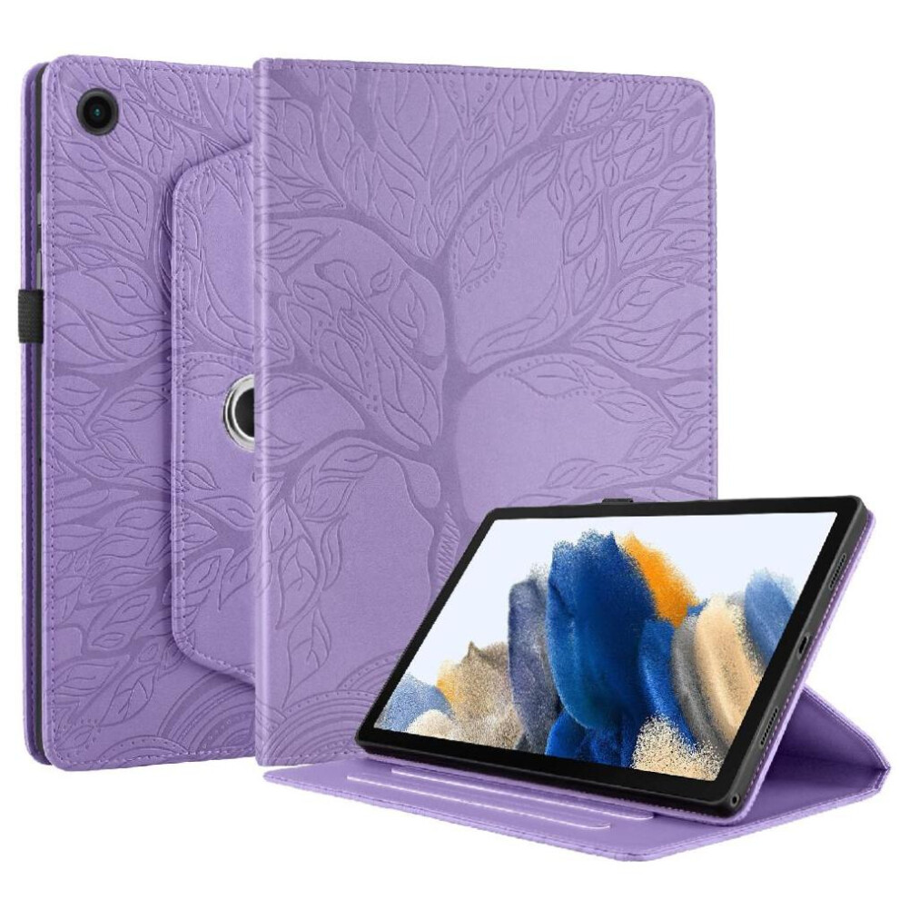 (Purple) Tablet Case For Samsung Galaxy Tab A9 Thickened Edges Lightweight Adjustable Angles 360 Degree Rotating Purple 764563139392