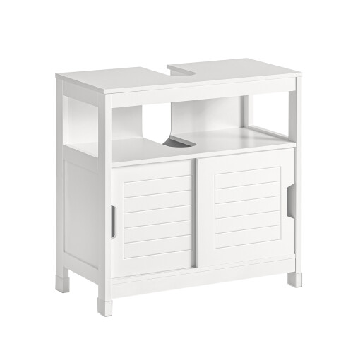 SoBuy Ντουλάπι Μπάνιου FRG128-W Λευκό 60x30x60cm