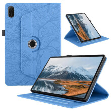 (Blue) Tablet Case for Honor Pad X8a Lightweight 360 Degree Rotating Adjustable Angles Thickened Edges