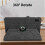 (Black) Tablet Case for Honor Pad X8a Lightweight 360 Degree Rotating Adjustable Angles Thickened Edges 2