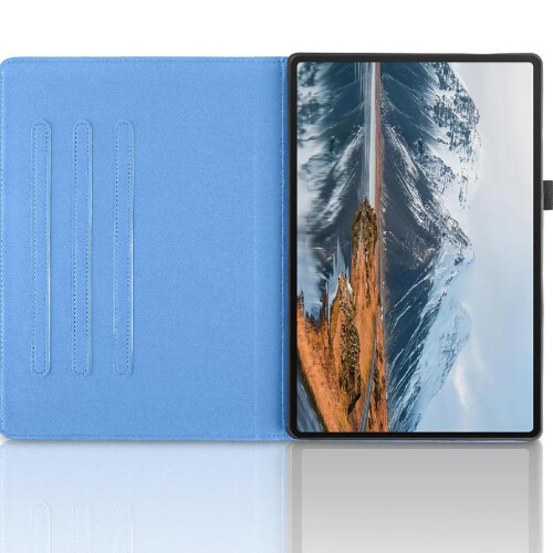 (Blue) Tablet Case for Honor Pad X8a Lightweight 360 Degree Rotating Adjustable Angles Thickened Edges 2