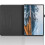 (Black) Tablet Case for Honor Pad X8a Lightweight 360 Degree Rotating Adjustable Angles Thickened Edges 3
