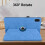 (Blue) Tablet Case for Honor Pad X8a Lightweight 360 Degree Rotating Adjustable Angles Thickened Edges 2