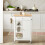 SoBuy Καρότσι Κουζίνας Λευκό 68x40x86 cm με Συρτάρι 10