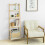 SoBuy βιβλιοθήκη FRG162-N πτυσσόμενη από ξύλο Hevea 7