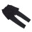 Black Men's Fake 2 Piece Pants Training Elastic 8