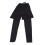 Black Men's Fake 2 Piece Pants Training Elastic 4