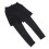 Black Men's Fake 2 Piece Pants Training Elastic 7