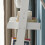 SoBuy Étagère murale échelle moderne blanc 7