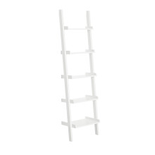 SoBuy Estantería Escalera Moderna 5 Estantes Blanco