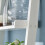 SoBuy Étagère murale échelle moderne blanc 5