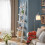 SoBuy Étagère murale échelle moderne blanc 12