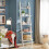 SoBuy Étagère murale échelle moderne blanc 2