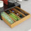 SoBuy Cassetto Porta Capsule in Bambù – Organizer 4 Scomparti 4