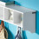 SoBuy FRG48-L-W επιτοίχια κρεμάστρα λευκή L72cm 7