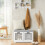 SoBuy πάγκος παπουτσιών λευκό με 2 κάδους 71x34x43cm 11