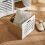 SoBuy πάγκος παπουτσιών λευκό με 2 κάδους 71x34x43cm 9