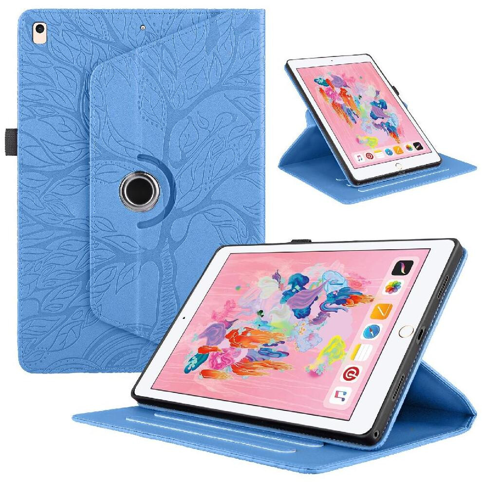 (Blue) Tablet Case For Ipad Pro 10.5 2017 Adjustable Angles Lightweight 360 Degree Rotating Thickened Edges Blue 764563140800